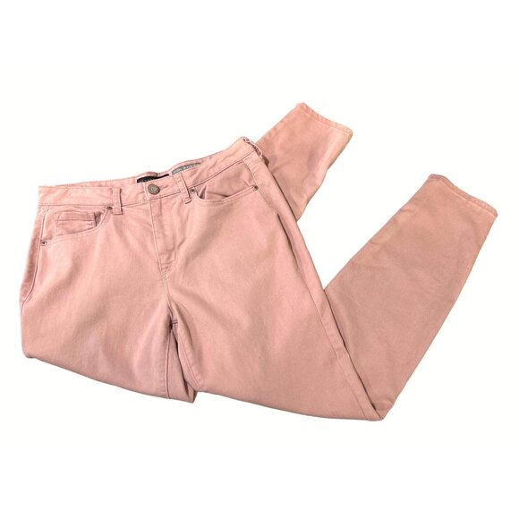Aeropostale High Waisted Jegging 12 Regular Light Pink Cotton Polyester Spandex - Picture 8 of 11